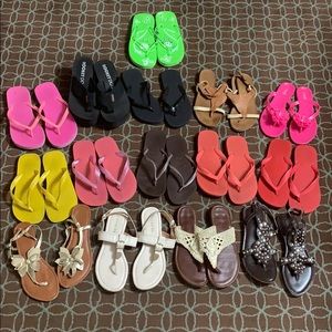 SANDALS LOT 15 PAIRS - PRICE FOR ALL!